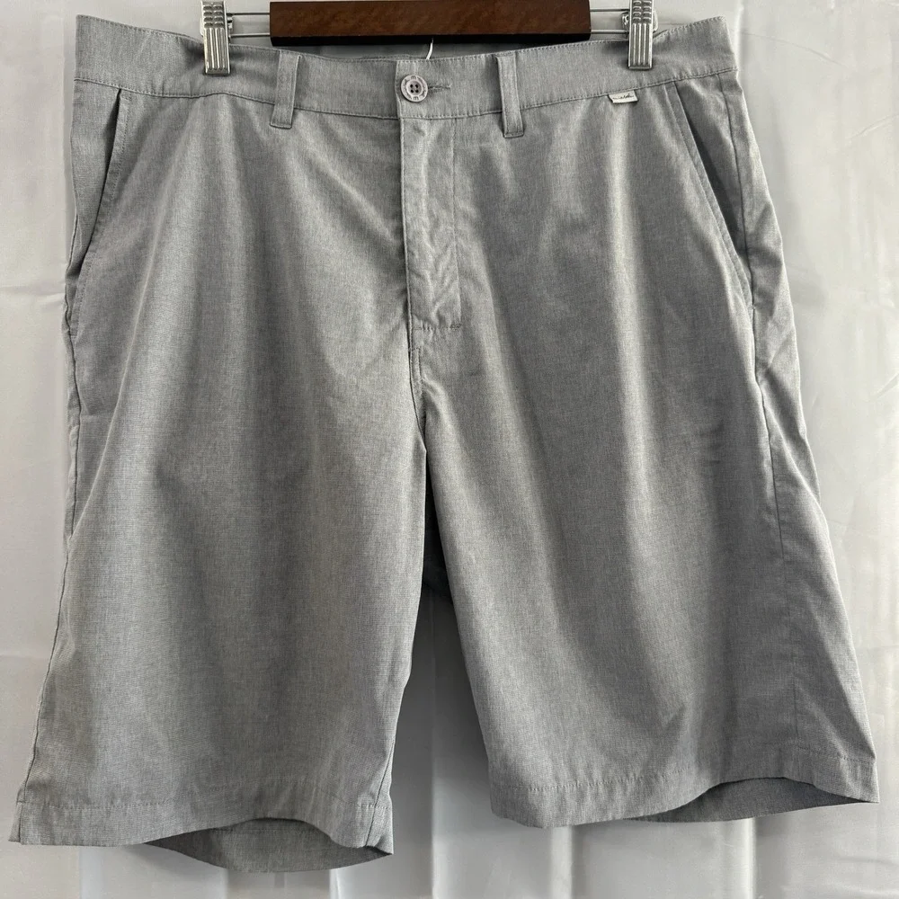 Travis Mathew Mens Beck Golf Performance Shorts Gray 36